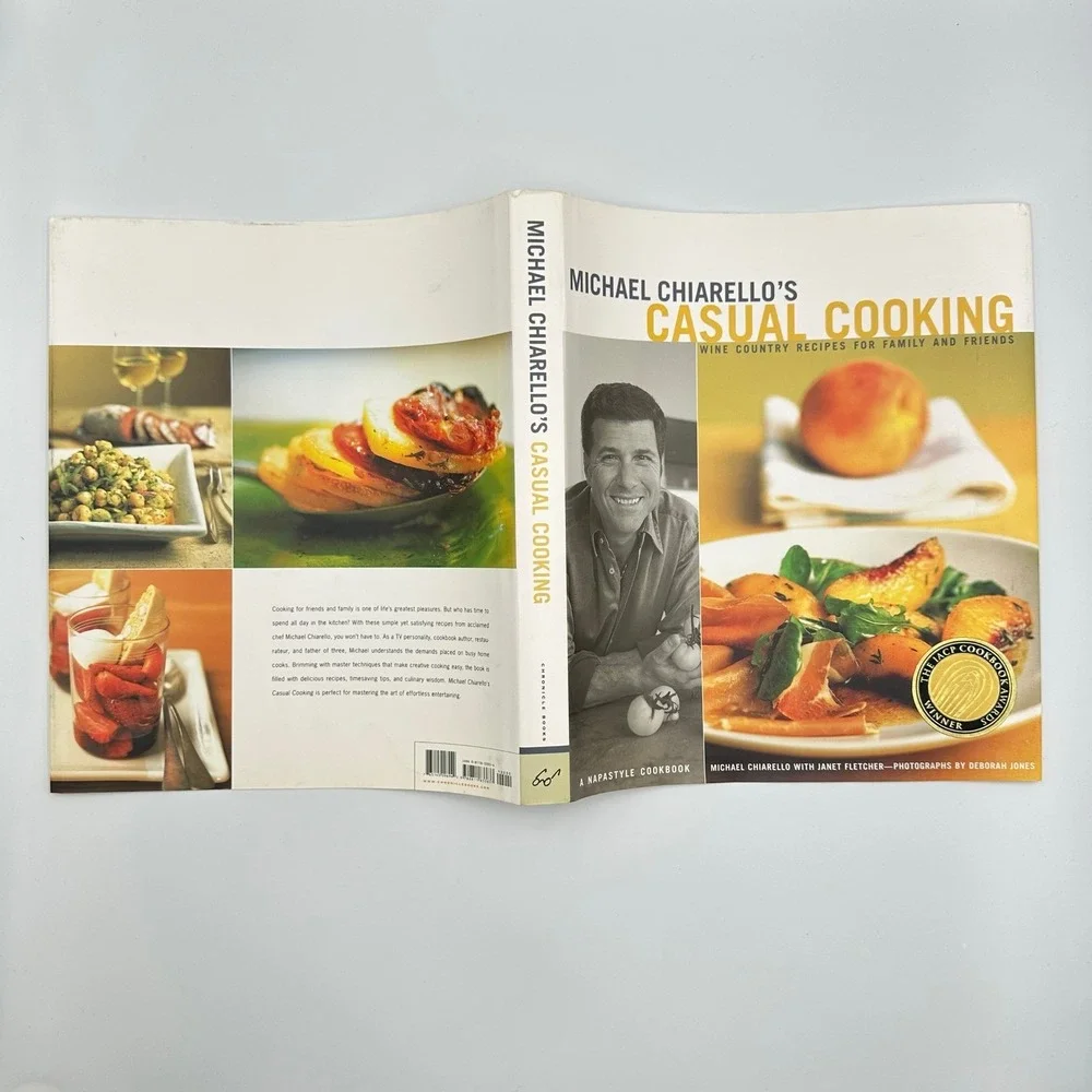 Michael‎ Chiarello Casual Cooking 2002 Hardcover Chronicle Books Wine Country DJ